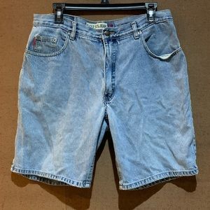 Vintage Bugle Boy Light Wash Denim Shorts